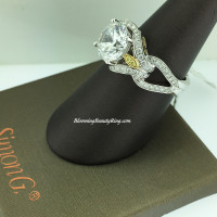Simon G Reminisce Triple Loop Engagement Ring