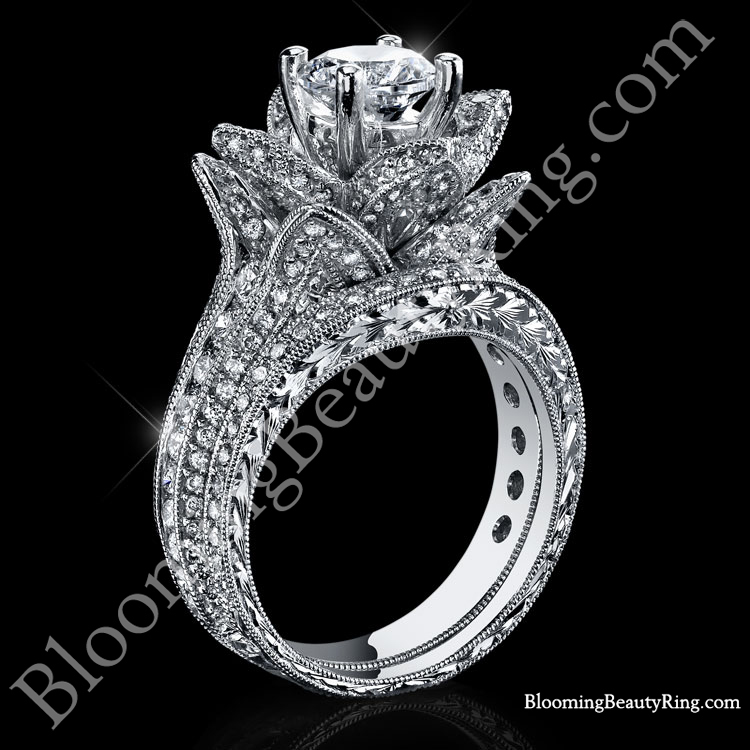 208-ctw-large-hand-engraved-blooming-beauty-wedding-ring-set-bbr434en-set