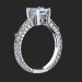 .20 ctw. Detailed Engraved and Millegrain Diamond Engagement Ring Setting