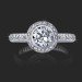 56-ctw-halo-bezel-diamond-engagement-ring-bbr760-laying-down .56 ctw. Halo Bezel Millegrain Diamond Engagement Ring Laying Down