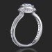 56-ctw-halo-bezel-diamond-engagement-ring-bbr760 .56 ctw. Halo Bezel Millegrain Diamond Engagement Ring Setting