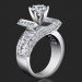185-ctw-double-seven-round-and-baguette-engagement-ring-bbr4549 1.85 ctw. Double Seven Round and Baguette Engagement Ring Setting