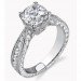 70-ctw-engraved-diamond-engagement-ring-with-millegrain-detailing-bbr414-right-angle .70 ctw. Engraved Diamond Engagement Ring with Millegrain Detailing - Right Angle