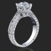 70-ctw-engraved-diamond-engagement-ring-with-millegrain-detailing-bbr414 .70 ctw. Engraved Diamond Engagement Ring with Millegrain Detailing Setting