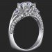 .80 ctw. Channel Set w/ Fancy U Shaped Diamond Prong Engagement Setting