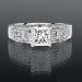 Pave Wide Diamond Band with Intricate Milgrain Edging and Design Laying Down