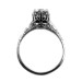 026bbr | Antique Filigree Ring | for a .75ct. to .85ct. round stone | Crown Setting