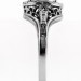 104bbr | Antique Filigree Ring | for a 2.0ct. to 2.10ct. round stone | Romantic Setting