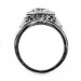 104bbr | Antique Filigree Ring | for a 2.0ct. to 2.10ct. round stone | Romantic Setting