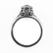 126bbr | Antique Filigree Ring | for a .30ct. to .40ct. round stone | Complex Cathedral