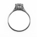 132bbr | Antique Filigree Ring | for a .75ct. to .85ct. round stone | Leaf Shaped Prongs