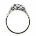 e021bbr | Antique Filigree Ring | for a 1.20ct. to 1.30ct. princess stone | Artistically Designed