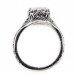 e028bbr | Antique Filigree Ring | for a 2.45ct. to 2.55ct. emerald stone | Floral Band
