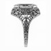 m005bbr | Antique Filigree Ring | for a 1.57ct to 1.67ct marquise stone | Running Scrolls