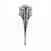 mq004bbr | Antique Filigree Ring | for a .45. to .55ct. marquise stone | Floral Swirls