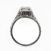 ov043bbr | Antique Filigree Ring | for a 1.8ct. to 1.9ct. oval stone | Baroque-esque