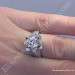 Small Blooming Beauty Rose Flower Engagement Ring on the Hand