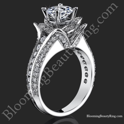 Small Original Blooming Beauty Rose Flower Ring
