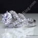 Twist of Fate – 14k White gold – Diamond Engagement Ring – 6 Prong – Unique – Swirl – Pave Laying Down