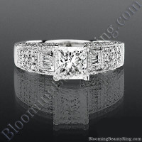 Pave Wide Diamond Band with Intricate Milgrain Edging