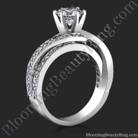 Split Shank with Twist Wraps Around Dual Looped Band