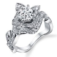 Upper Angle on the Lotus Ring with Leaves