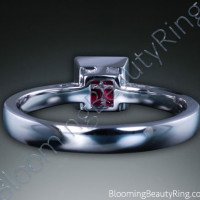 .33 ctw. 18K Gold Invisible Set Ruby Tapered Ring - 3