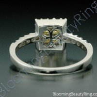 .69 ctw. Invisible Set 4 Yellow Sapphire Diamond Ring - 3