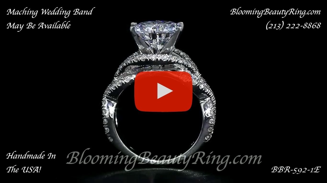1.25 ctw. Diamond Engagement Ring bbr592-1 standing up video