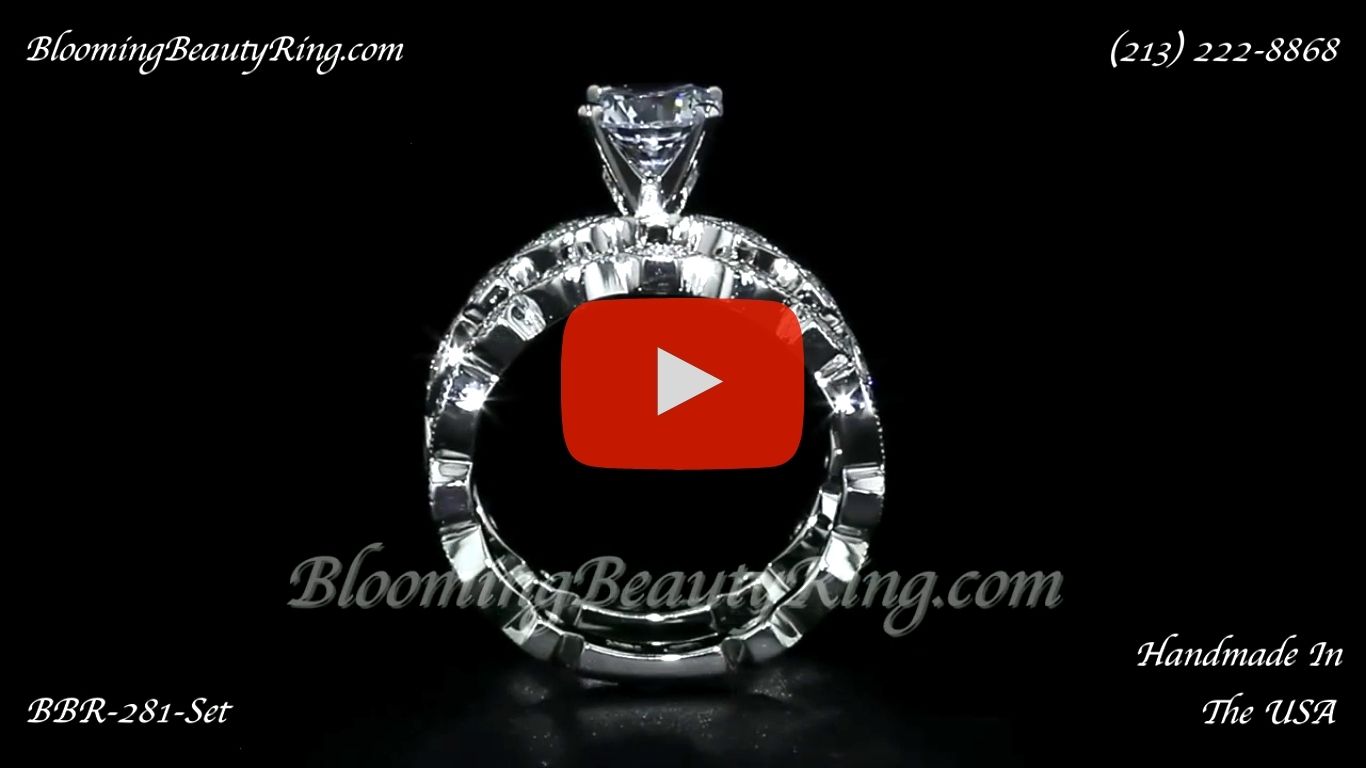 .65 ctw. Diamond Engagement Ring Set bbr281-set laying down video