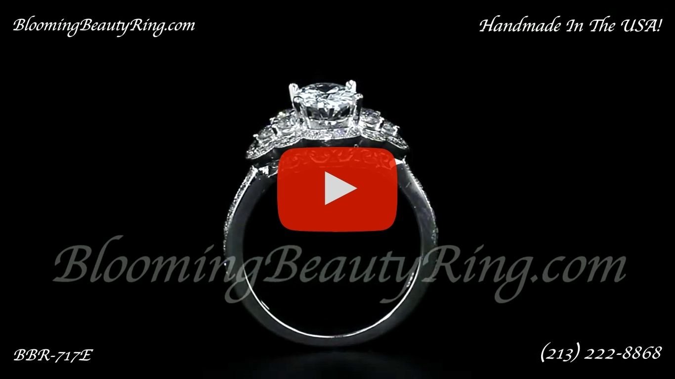 .82 ctw. Diamond Engagement Ring BBR-717E standing up video