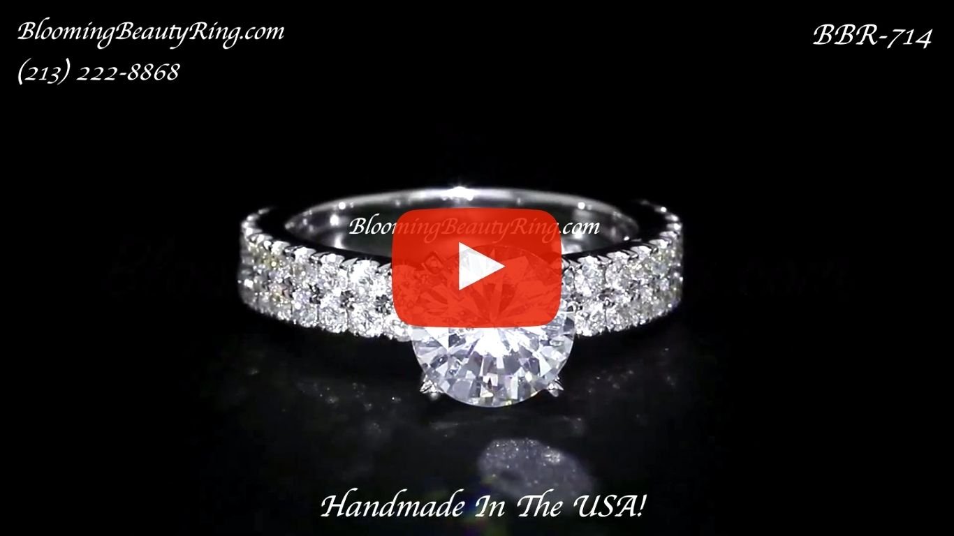 .82 ctw. Diamond Engagement Ring bbr714E laying down videp