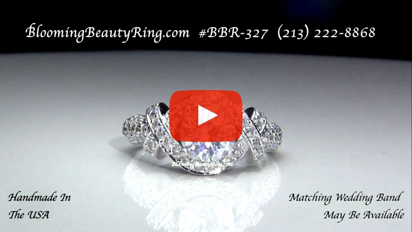The Eternal Embrace Diamond Engagement Ring – bbr327 laying down video