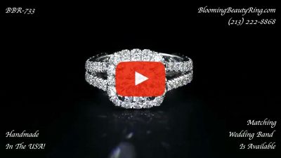 Breathtaking 1.60 ctw Diamond Engagement Ring Handmade In The USA To Perfection bbr733 laying down video