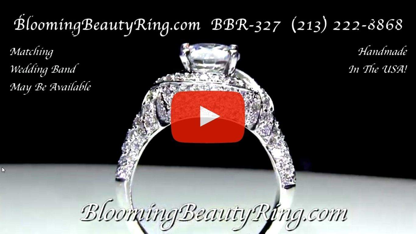 The Eternal Embrace Diamond Engagement Ring – bbr327 standing up