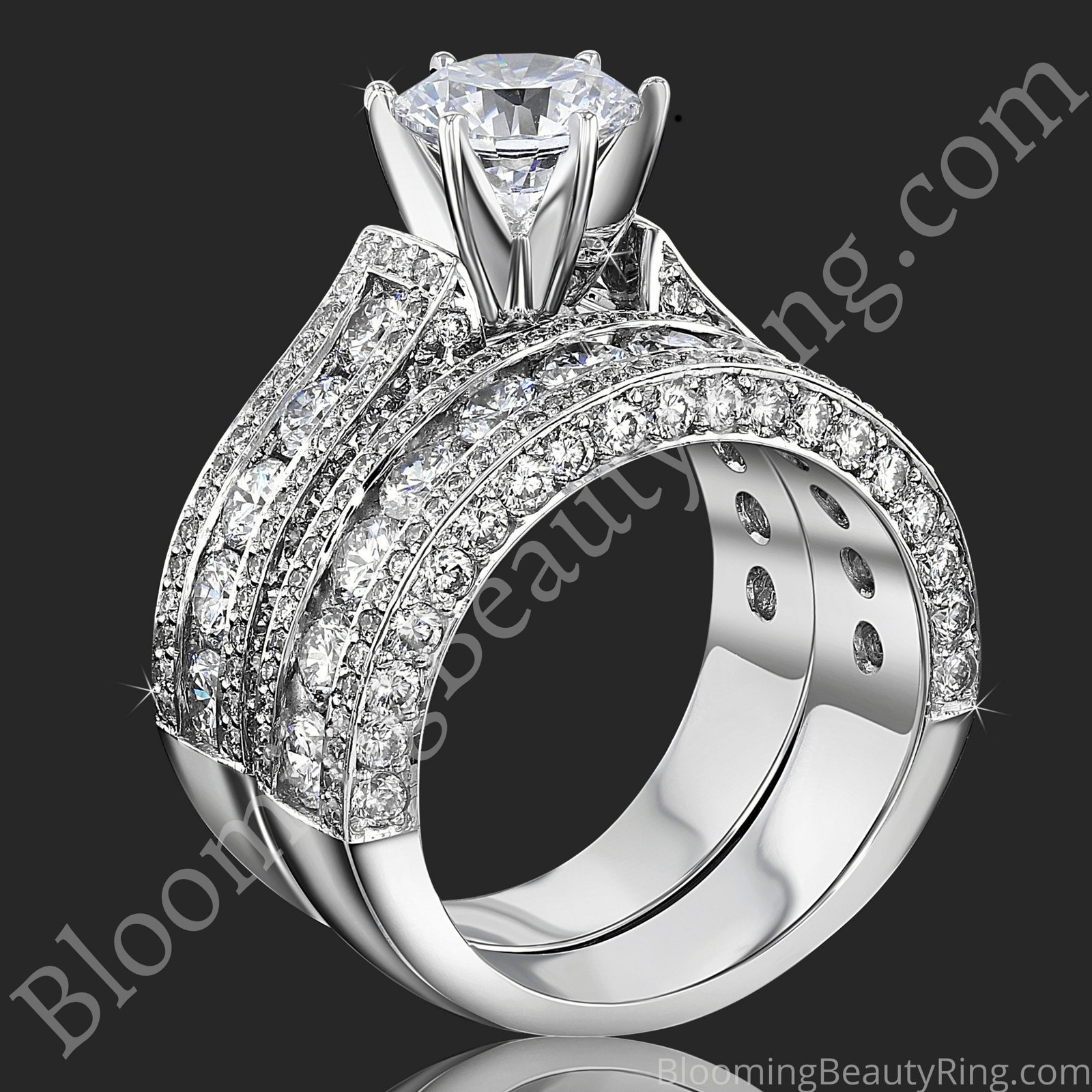 1-00-ctw-halo-and-channel-set-diamond-engagement-ring-bbr462e BBR-679set standing up