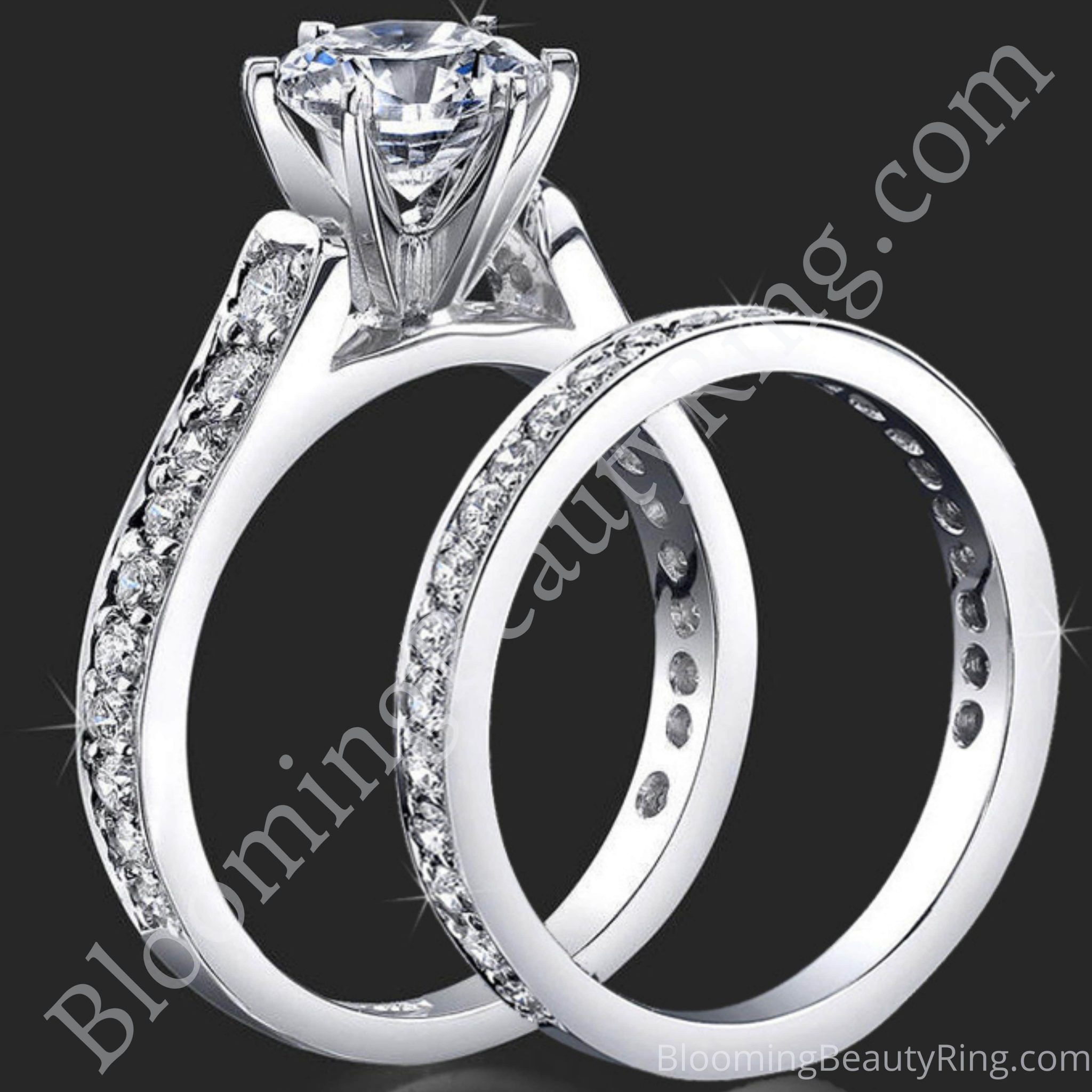 Engagement Rings Inverted Jewelers 6 Prong Reverse Tapered Engagement Rings Handmade to Suit Your ...