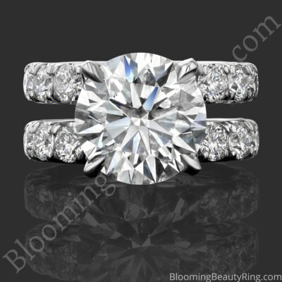 Ten Times the Sparkle – 10 CTW Diamond Engagement Ring – BBR-797 laying down