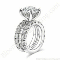 Ten Times the Sparkle – 10 CTW Diamond Engagement Ring – BBR-797 on white