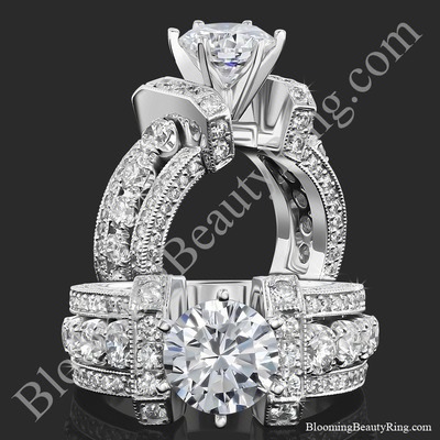 The Show Stopper – 2.0 ctw Statement Diamond Engagement Ring Setting