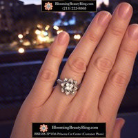 BBR588-2P With Princess Cut Center (Customer Photo)