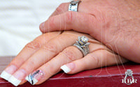 Customer’s Wedding Picture Shared With Us — Large Blooming Beauty Ring Set