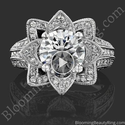1.78 ctw. Large Hand Engraved Blooming Beauty Ring – bbr434en laying down video