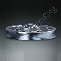 .40 ctw. Marquise Fancy Yellow Diamond Ring - view 3