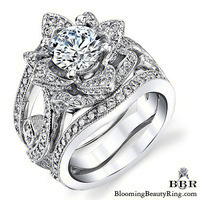 The Large Lotus Swan Double Band Flower Set