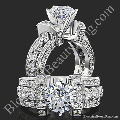 The Show Stopper – 2.0 ctw Statement Diamond Engagement Ring Setting