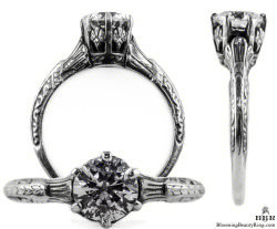 044bbr antique filigree engagement rings