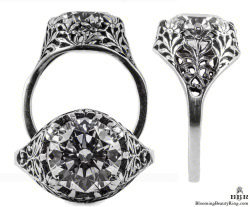 083bbr vintage filigree rings
