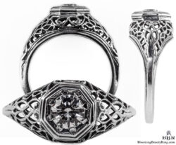 092bbr antique filigree engagement rings