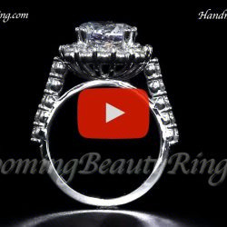1.68 ctw. Diamond Engagement Ring BBR-728E standing up video